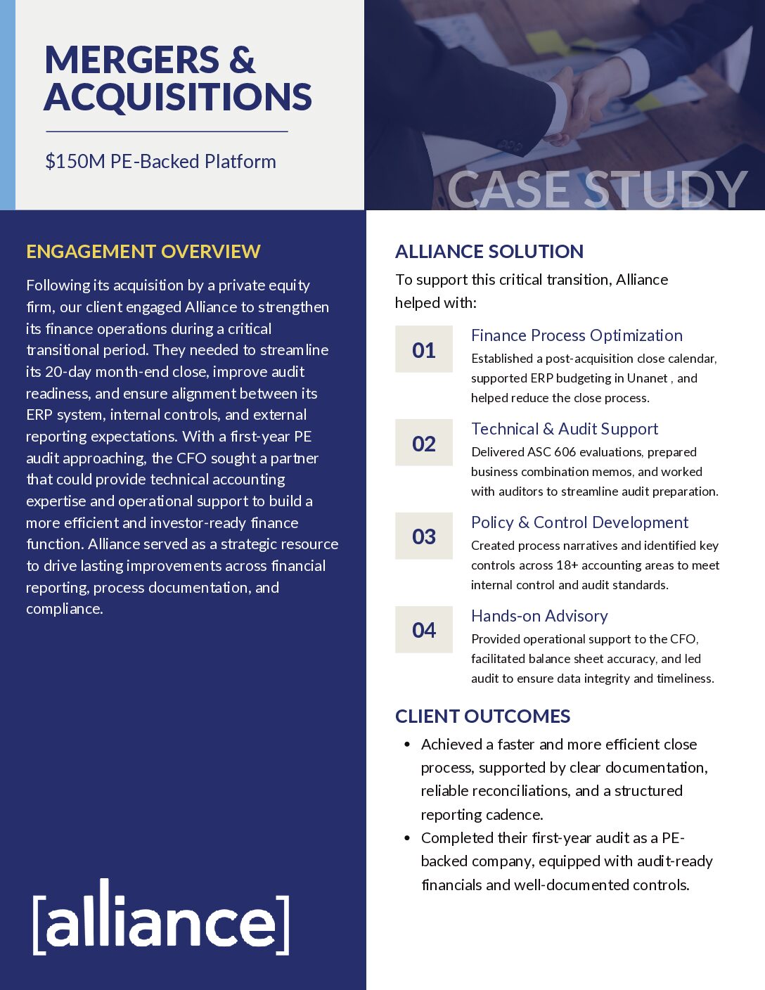 Mergers + Acquisitions Case Study Thumbnail