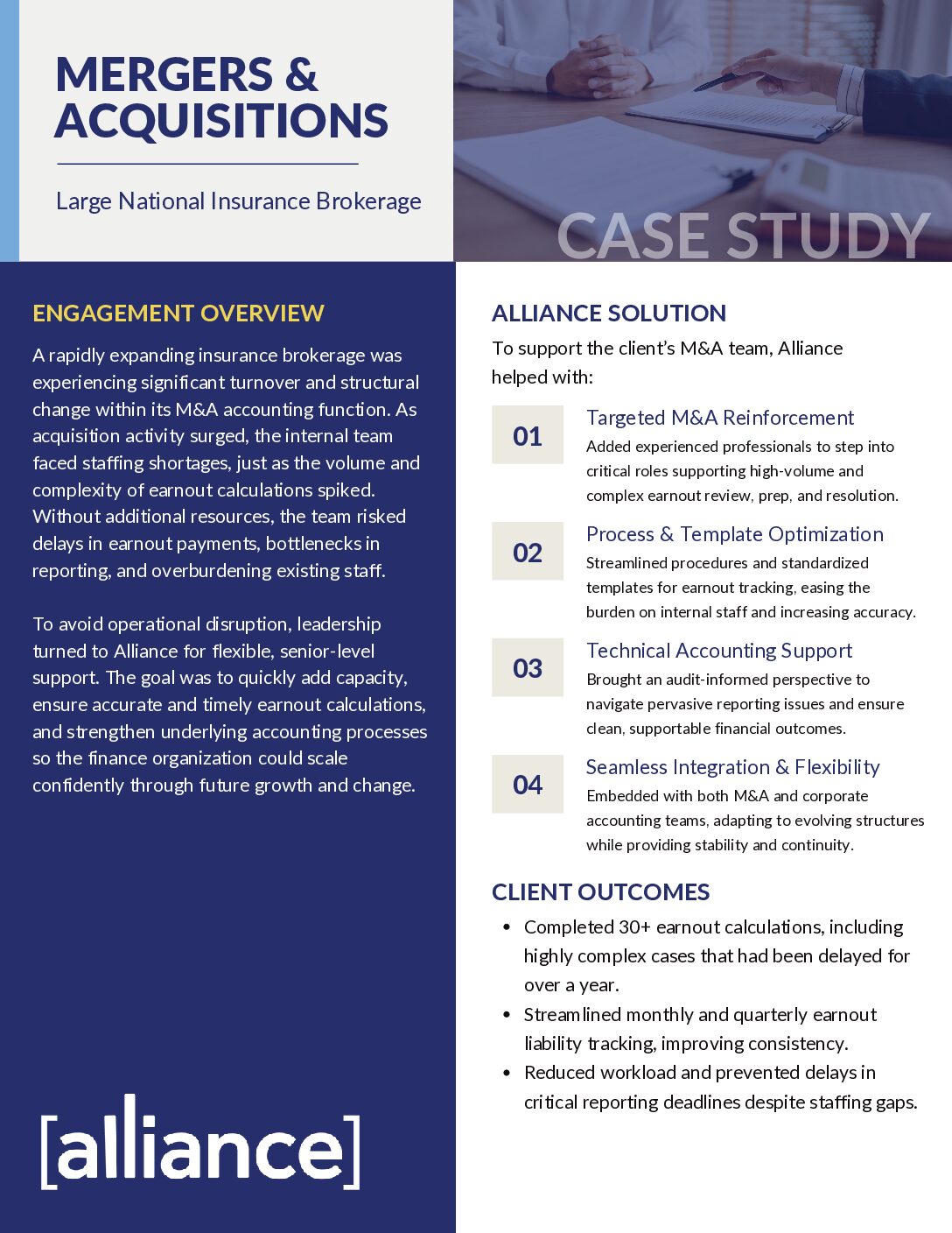 Mergers + Acquisitions Case Study Thumbnail