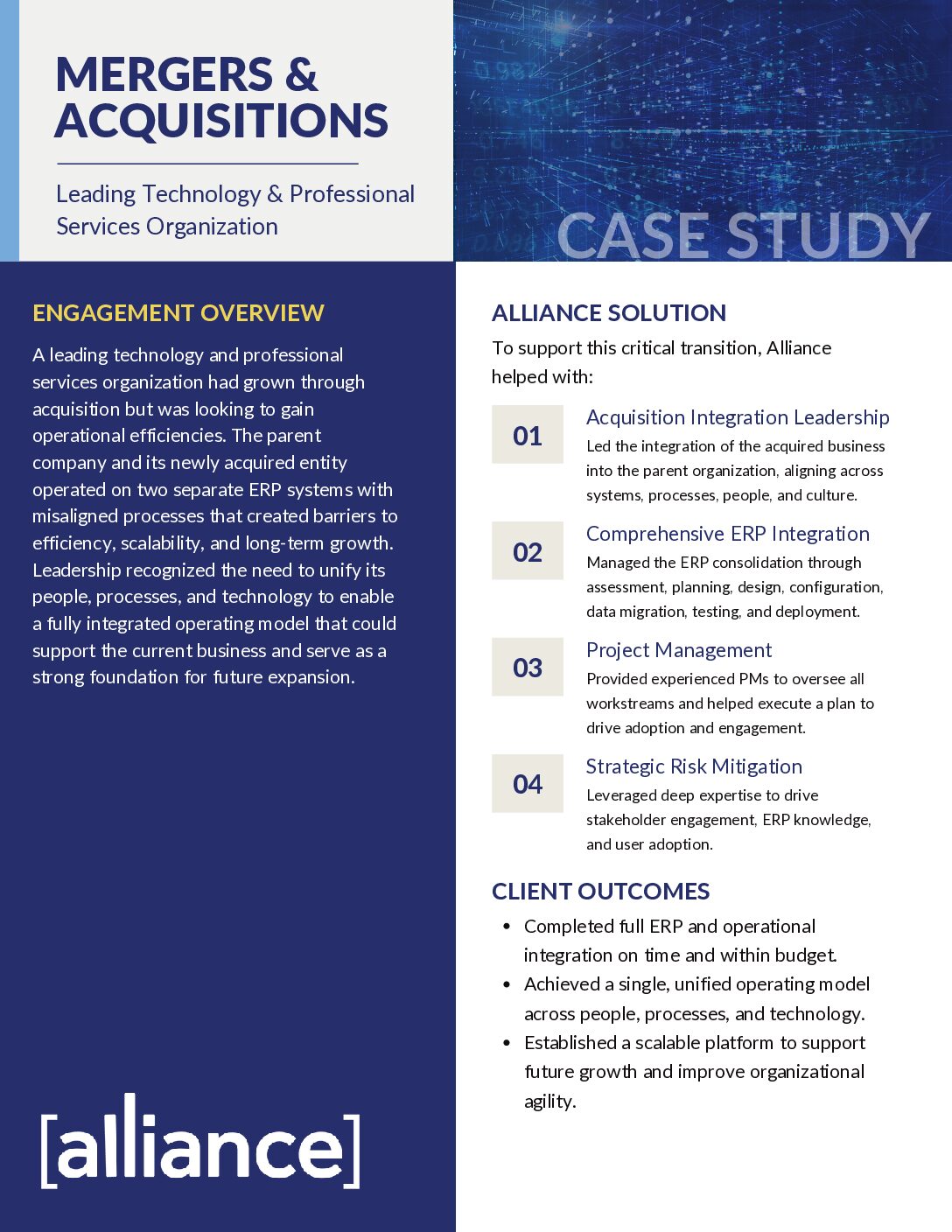 Mergers + Acquisitions Case Study Thumbnail